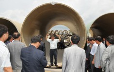 함양군 수동면 한국 화이바 산업단지 조성현장 벤치마킹